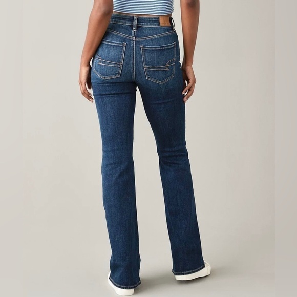 American Eagle Outfitters High Waist Flare Jean Long Classic Medium NWT - Picture 15 of 15
